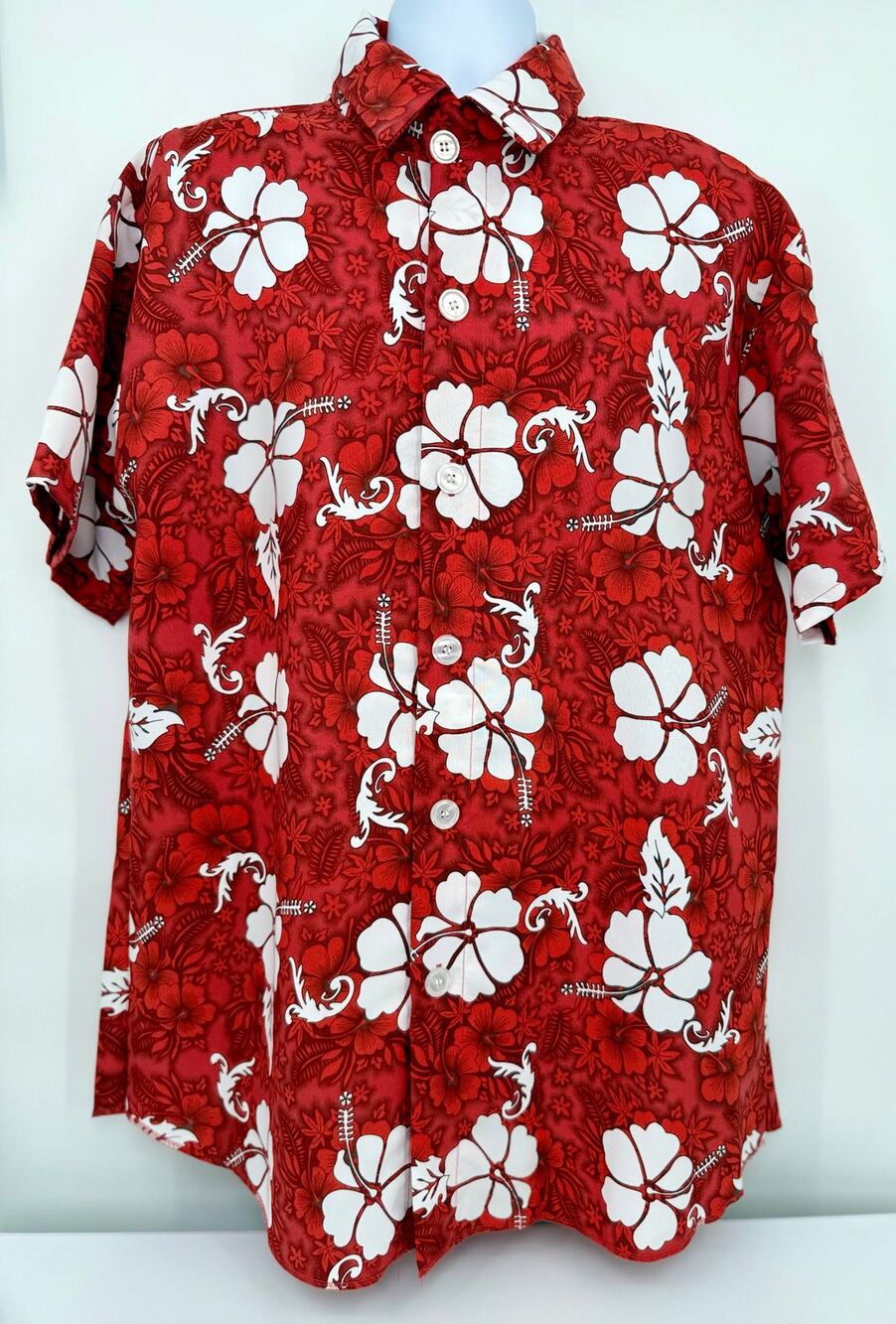 Underwraps Hawaiian Shirt, Red, One Size